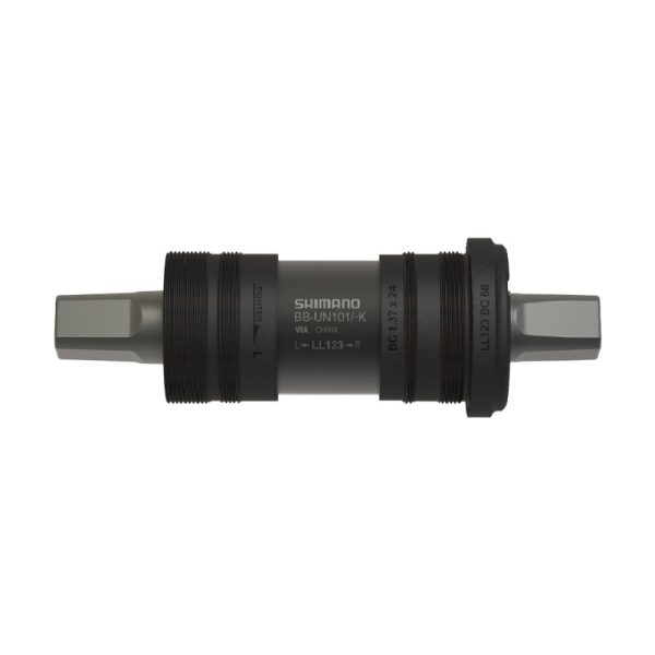 OSOVINA POGONA SHIMANO BB-UN101, SPINDLE:SQUARE TYPE, SHELL:BSA 68MM, SPINDLE:122.5MM(LL123), W/O FIXING BOLT, BULK