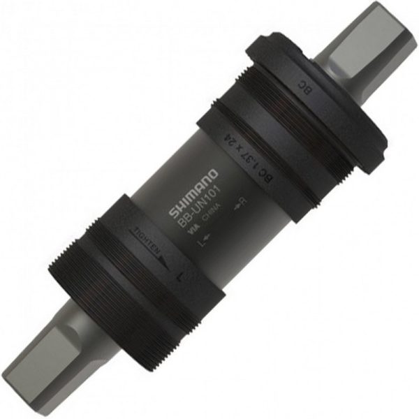 OSOVINA POGONA SHIMANO, BB-UN101, SPINDLE:SQUARE TYPE, SHELL:BSA 73MM, SPINDLE:122.5MM(LL123), W/O FIXING BOLT, BULK