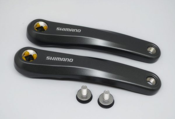 POLUGA SET SHIMANO STEPS FC-E6010, 170MM, BEZ LANČANIKA, SA VIJKOM, CHAINCASE KOMPATIBILNO, SIV, BULK