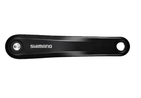 POLUGA SET SHIMANO STEPS FC-E6010, 175MM, BEZ LANČANIKA, SA VIJKOM, CHAINCASE KOMPATIBILNO, CRN, BULK