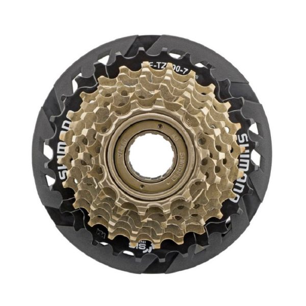LANČANIK NAVOJNI SHIMANO TOURNEY MF-TZ500-7-CP, 7 BRZINA, 14-16-18-20-22-24-28Z, SA ŠTITNIKOM ŽBICA, BULK
