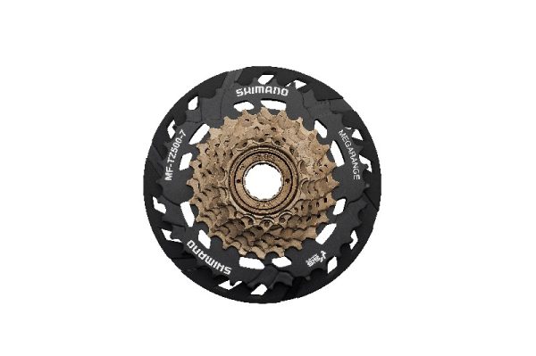 LANČANIK NAVOJNI SHIMANO TOURNEY MF-TZ500-7-CP, 7 BRZINA, 14-16-18-20-22-24-34Z, SA ŠTITNIKOM ŽBICA, BULK