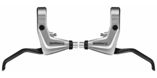 RUČICA KOČNICE SHIMANO ALIVIO BL-T4000, DESNA I LIJEVA, SAJLA KOČNICE T-TIP 1400/1600MM, BUŽIR KOČNICE 800/900MM CRN, SREBRNA, IND.PACK