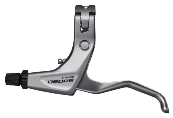 RUČICA KOČNICE SHIMANO DEORE BL-T610, LIJEVA, TIP NA SAJLU, 2 PRSTA, SREBRNA, IND.PACK