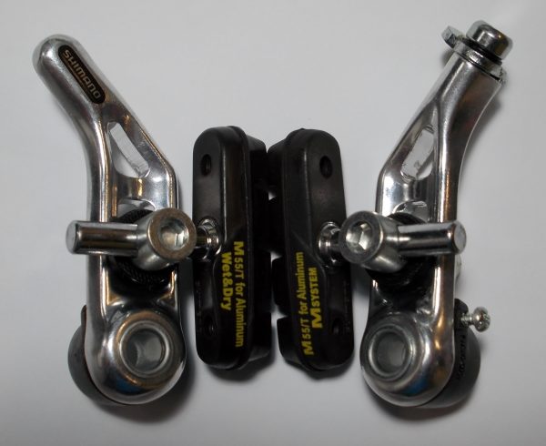 KOČNICA CANTILEVER SHIMANO ALTUS C90 BR-CT91, PREDNJA, KOČIONA OBLOGA M55T, VIJCI M 25MM, BEZ POVEZNE ŽICE, BULK