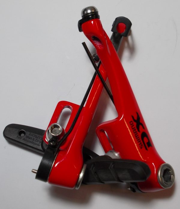 KOČNICA V-BRAKE SHIMANO DX BR-M600-MX, ZADNJA, M-SISTEM, VIJCI 18MM, X-TIP(THIN SPACER OUTSIDE), BEZ VODILICE, BULK
