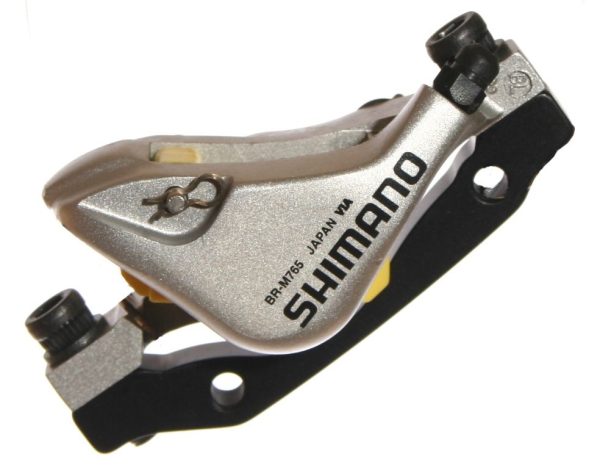 KOČNICA DISK HIDRAULIČNA ČELJUST SHIMANO XT BR-M765, PREDNJA, SA ADAPTEROM ZA STANDARD, RESIN PLOČICE, BULK - Slika 2