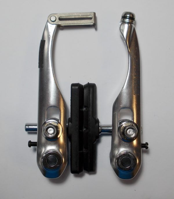 KOČNICA V-BRAKE CANTILEVER TIP SHIMANO BR-MC40, PREDNJA, VIJCI 27MM, SA VODILICOM 45/90/135 STUPNJEVA, BULK
