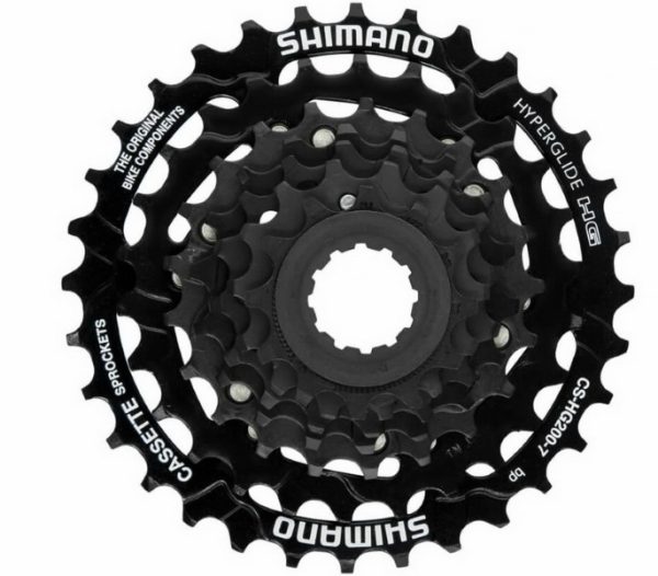 LANČANIK KASETNI SHIMANO CS-HG200-7, 7 BRZINA, 12-14-16-18-21-26-32, BULK