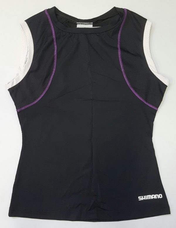 MAJICA BEZ RUKAVA SHIMANO INDOOR LADIES SLEEVELESS COMENT RED/GOLD CANYON/NEUTRAL GREY
