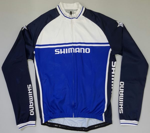 MAJICA DUGI RUKAV SHIMANO TEAM LONG SLEEVE STRONG BLUE/DEEP DARK BLUE/WHITE/ SCARLET RED