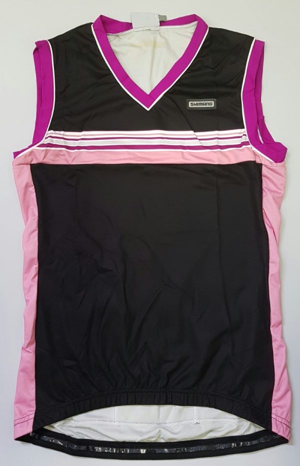 MAJICA BEZ RUKAVA SHIMANO LADIES SLEEVELESS BLACK/WILD ASTER/BEGONIA PINK/VAPOR