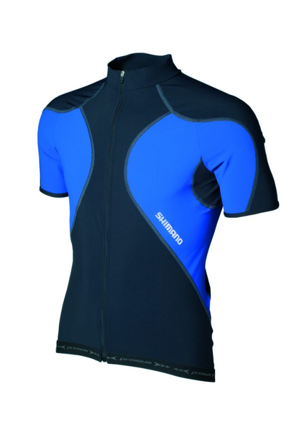 MAJICA KRATKI RUKAV SHIMANO PREMIUM MEN SHORT SLEEVE BLACK/BLUE