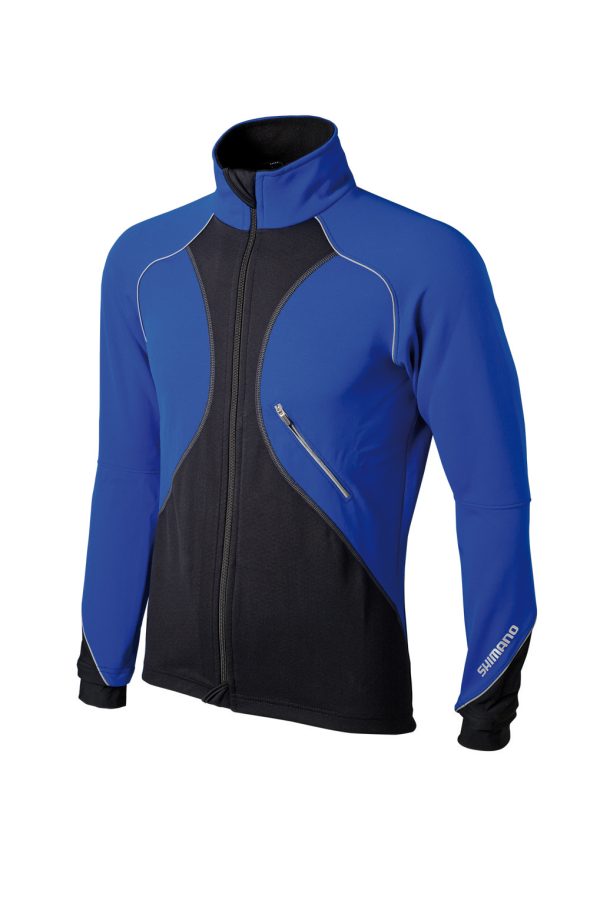 JAKNA SHIMANO PREMIUM WINDFLEX GOLD BLACK/BLUE