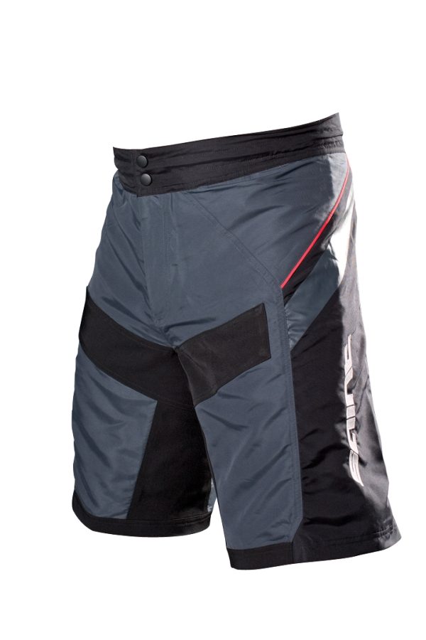 HLAČE KRATKE SHIMANO SAINT WITH INNER HLAČE KRATKE STEEL GREY/BLACK/SCARLET RED