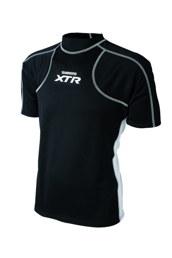 MAJICA KRATKI RUKAV SHIMANO PERFORMANCE XTR MTB SHORT SLEEVE BLACK/SILVER STITCHING