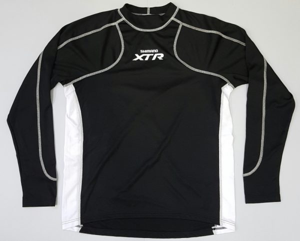 MAJICA DUGI RUKAV SHIMANO XTR MTB LONG SLEEVE BLACK/SILVER STITCHING