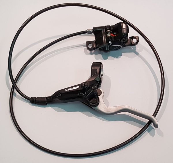 KOČNICA DISK HIDRAULIČNA SASTAVLJENA SHIMANO ALTUS BL-M355L(L) BR-M355L(F), BEZ ADAPTERA, RESIN PLOČICE, BUŽIR SM-BH59 1000MM CRN, BEZ OLIVE I INSERTA, CRNA, IND.PACK