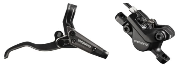 KOČNICA DISK SASTAVLJENA SHIMANO BL-M445L(L) BR-M447L(F), HIDRAULIČNA, BEZ ADAPTERA, RESIN PLOČICE, BEZ ROTORA, BUŽIR SM-BH59 CRN 1000MM, BEZ OLIVE I INSERTA, CRNA, IND.PACK