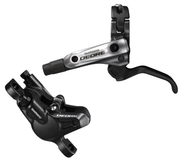 KOČNICA DISK SASTAVLJENA SHIMANO DEORE BL-M615(L) BR-M615(F), HIDRAULIČNA, BEZ ADAPTERA, RESIN PLOČICE (BEZ HLADNJAKA), BUŽIR 1000MM SM-BH90-SS CRNA, BEZ OLIVE I INSERTA, IND.PACK