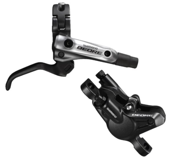 KOČNICA DISK SASTAVLJENA SHIMANO DEORE BL-M615(R) BR-M615(R), HIDRAULIČNA, BEZ ADAPTERA, RESIN PLOČICE (BEZ HLADNJAKA), BUŽIR KOČNICE 1700MM SM-BH90-SS CRNA, BEZ OLIVE I INSERTA, IND.PACK