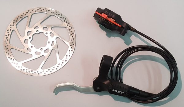 KOČNICA DISK HIDRAULIČNA SASTAVLJENA SHIMANO DEORE XT, BL-M756-R, BR-M755-R, ROTOR(SM-RT75S 160MM), UKLJ. 1300MM BUŽIR(SM-BH62), BULK