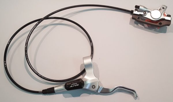 KOČNICA DISK HIDRAULIČNA SASTAVLJENA SHIMANO ALFINE, BL-S502(L) BR-S501(F) SA ADAPTEROM ZA STD(RING),RESIN PLOČICE,BEZ ROTORA,SM-BH59 1000MMADDITIONAL OLIVA I INSERT, BULK