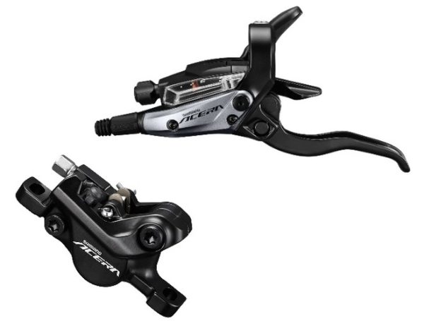 KOČNICA DISK SASTAVLJENA SHIMANO ACERA ST-M3050(L) BR-M3050(F), BEZ ADAPTERA, RESIN PLOČICE, BUŽIR SM-BH59 1000MM CRN, BUŽIR MJENJAČA SP40 600MM. BEZ OLIVE I INSERTA, IND.PACK