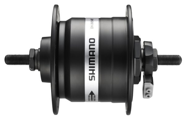 GLAVČINA SA DINAMOM SHIMANO DH-3N31-NT, 6V, 3.0W, 28R, 100X140MM, NT TIP, UKLJ. SM-DH10, CRNA, IND.PACK