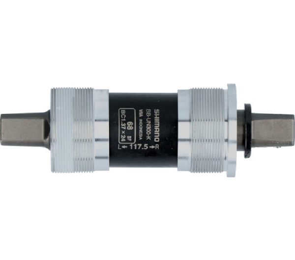 OSOVINA POGONA SHIMANO BB-UN300-K, FOR CHAINCASE, SPINDLE:SQUARE TYPE, SHELL:BSA 68MM, SPINDLE:117.5MM, W/O FIXING BOLT, IND.PACK