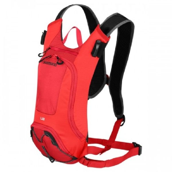 RUKSAK SHIMANO UNZEN 10, TRAIL DAYPACK, 10L, W/HYDRATION, SCARLET FLAME (17)