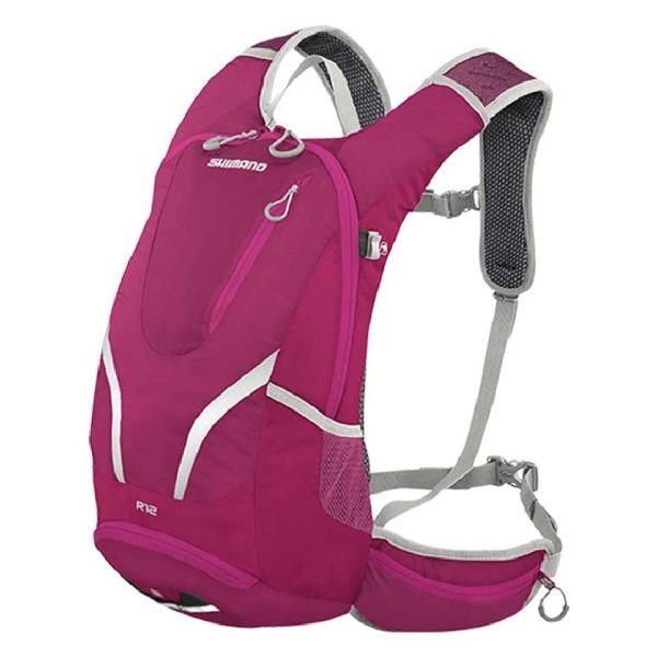 RUKSAK SHIMANO ROKKO 12, ALL-ROUND DAYPACK, 12L, W/HYDRATION, RASPBERRY RADIANCE (17)