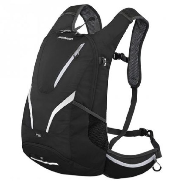 RUKSAK SHIMANO ROKKO 16, ALL-ROUND DAYPACK, 16L, W/HYDRATION, BLACK (17)