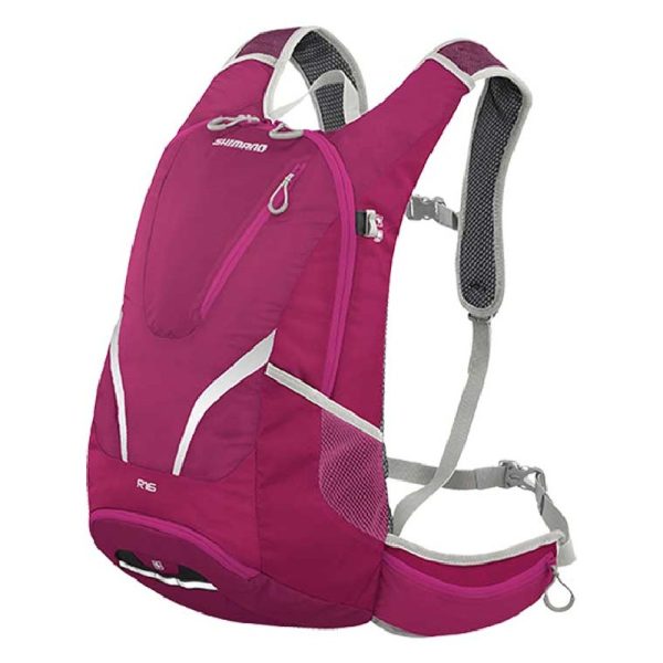 RUKSAK SHIMANO ROKKO 16, ALL-ROUND DAYPACK, 16L, W/HYDRATION, RASPBERRY RADIANCE (17)