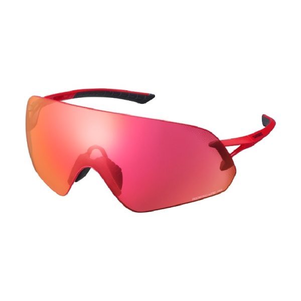 NAOČALE SHIMANO AEROLITE P, METALLIC RED RIDESCAPE ROAD (22)