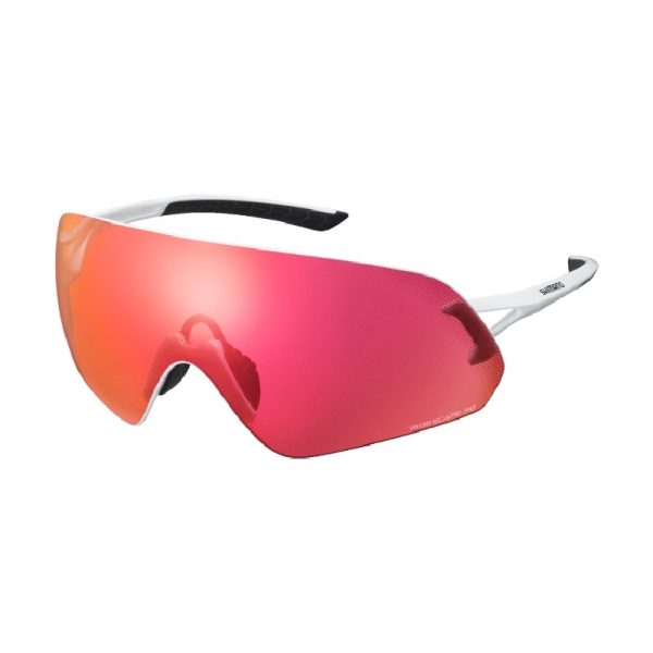 NAOČALE SHIMANO AEROLITE P, METALLIC WHITE RIDESCAPE ROAD
