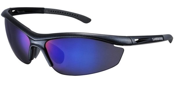 NAOČALE SHIMANO S20R METALLIC BLACK/GREY, LENSES SMOKE BLUE MIRROR, SPARE LENSES CLEAR (16)