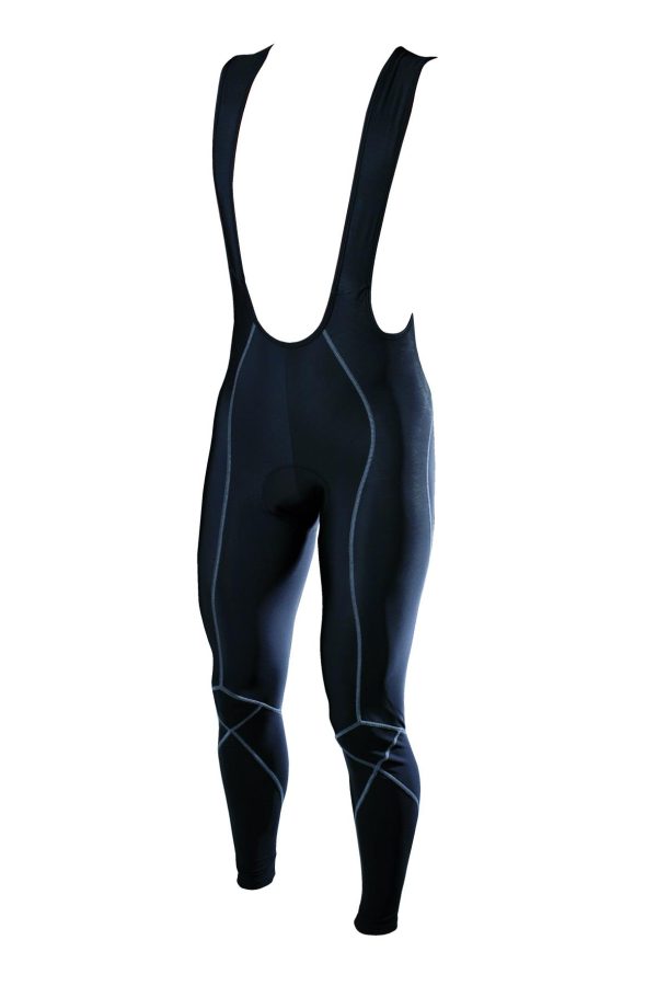 HLAČE DUGE SA TREGERIMA SHIMANO ACCU-3D BLACK