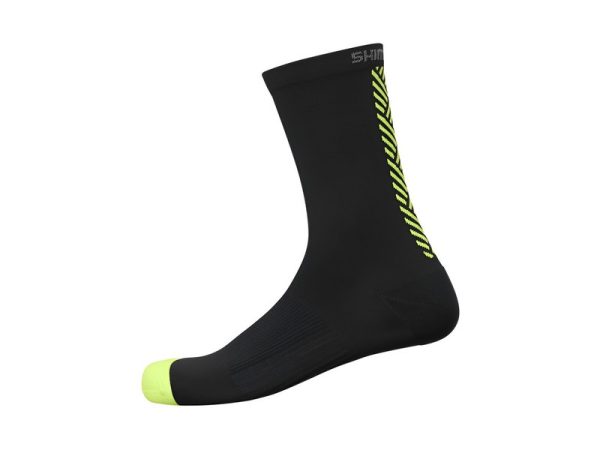 ČARAPE VISOKE SHIMANO ORIGINAL BLACK YELLOW S-M (SHOE SIZE 36-40)