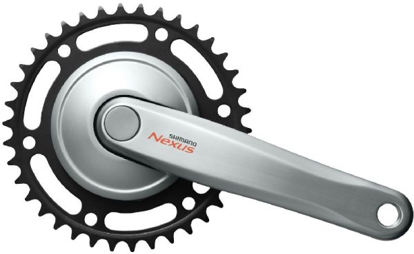 POGON SHIMANO, FC-C6000, NEXUS,170MM, 33T, CHAIN CASE COMPATIBLE, W/CRANK FIXING BOLT, SILVER, IND.PACK