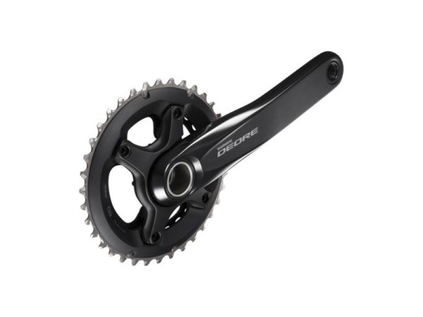 POGON SHIMANO DEORE FC-M6000-2, ZA STRAŽNJI 10 BRZINA, IZ 2 DIJELA, POLUGA 175MM, 34-24Z BEZ ŠTITNIKA, BEZ DIJELOVA OSOVINE POGONA, IND.PACK - Slika 2
