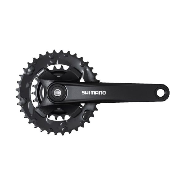 POGON SHIMANO FC-MT101-2, ZA STRAŽNJI 9 BRZINA, 175MM, 36-22Z BEZ ŠTITNIKA, SA VIJKOM POGONA, CHAINCASE NIJE KOMPATIBILNO, CRN, IND.PACK