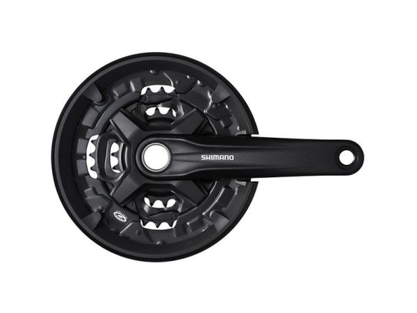 POGON SHIMANO FC-MT210-3, ZA STRAŽNJI 9 BRZINA, IZ 2 DIJELA, 170MM, 44-32-22Z SA ŠTITNIKOM,BEZ DIJELOVA OSOVINE POGONA, CRN, IND.PACK