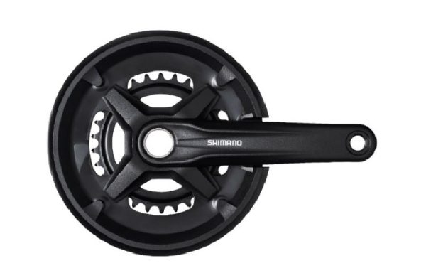 POGON SHIMANO FC-MT210-B2, ZA STRAŽNJI 9 BRZINA, IZ 2 DIJELA, 170MM, 36-22Z BEZ ŠTITNIKA,BEZ DIJELOVA OSOVINE POGONA, CHAIN LINE 3MM OUTBOARD, CRN, IND.PACK