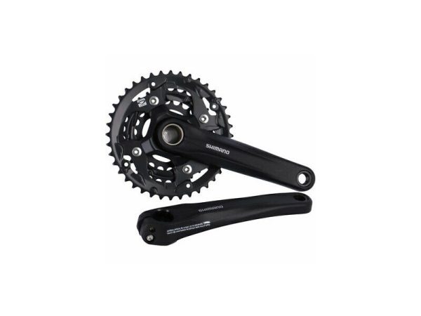 POGON SHIMANO FC-MT300-3, ZA STRAŽNJI 9 BRZINA, IZ 2 DIJELA, 175MM, 40-30-22Z BEZ ŠTITNIKA, BEZ DIJELOVA OSOVINE POGONA, CRN, IND.PACK