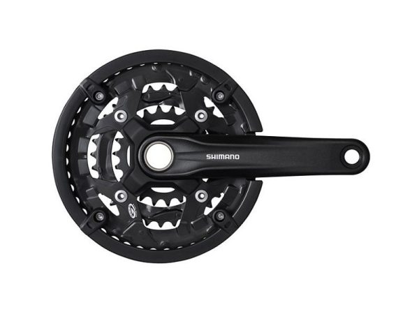 POGON SHIMANO FC-MT300-3, ZA STRAŽNJI 9 BRZINA, IZ 2 DIJELA, 175MM, 44-32-22Z SA ŠTITNIKOM, BEZ DIJELOVA OSOVINE POGONA, CRN, IND.PACK
