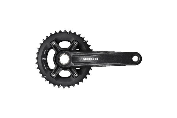 POGON SHIMANO FC-MT500-2, ZA STRAŽNJI 10 BRZINA, IZ 2 DIJELA, 175MM 36-26Z BEZ DIJELOVA OSOVINE POGONA, CRN, IND.PACK