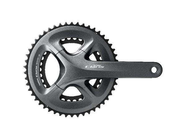 POGON SHIMANO FC-R2000, CLARIS COMPACT DRIVE TIP, POLUGA 170MM IZ 2 DIJELA, ZA STRAŽNJI 8 BRZINA, 50X34Z BEZ DIJELOVA OSOVINE POGONA, BEZ ŠTITNIKA, IND.PACK