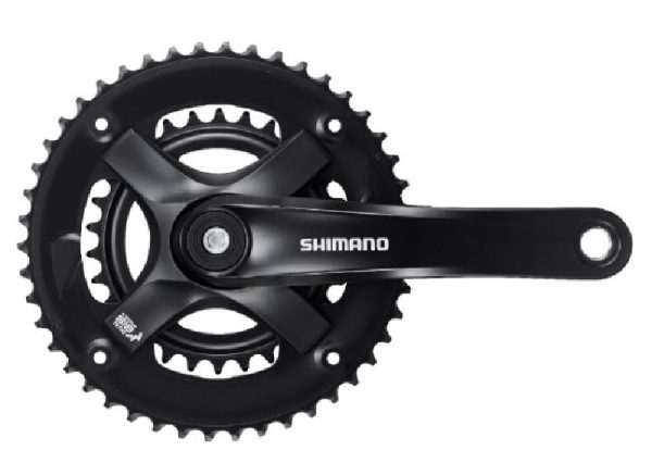 POGON SHIMANO FC-TY501-2, ZA STRAŽNI 7/8 BRZINA, 175MM, 46-30Z BEZ ŠTITNIKA, UKLJ. VIJAK, CHAIN CASE NIJE KOMPATIBILNO, CRN, IND.PACK