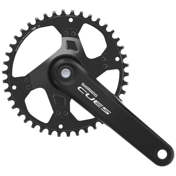 POGON SHIMANO, FC-U4000-1, CUES, FOR REAR 9/10/11-SPEED, 170MM, 42T W/O CG, W/CRANK FIXING BOLT, CHAIN CASE COMPATIBLE, IND.PACK